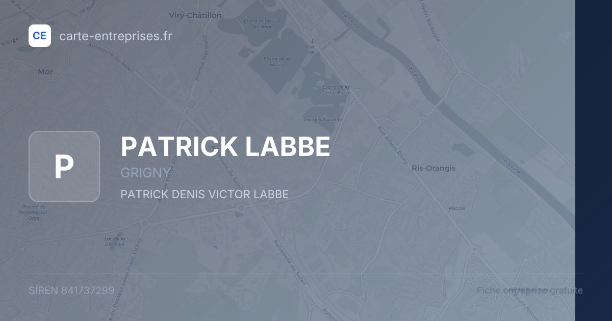 PATRICK LABBE — 841737299 — fiche entreprise