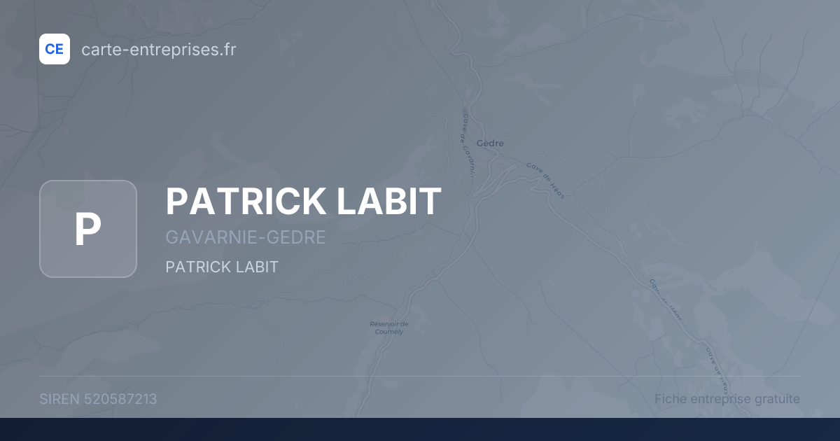 PATRICK LABIT — 520587213 — fiche entreprise