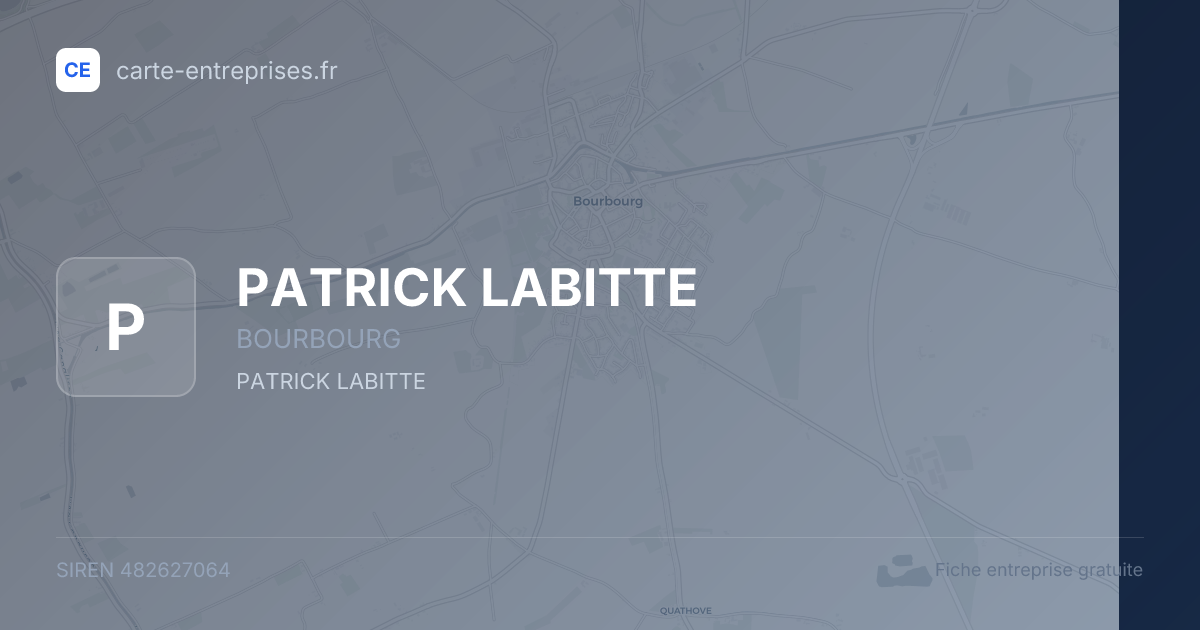 PATRICK LABITTE — 482627064 — fiche entreprise