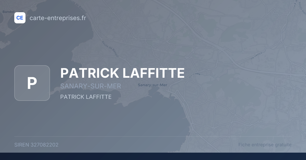 PATRICK LAFFITTE — 327082202 — fiche entreprise