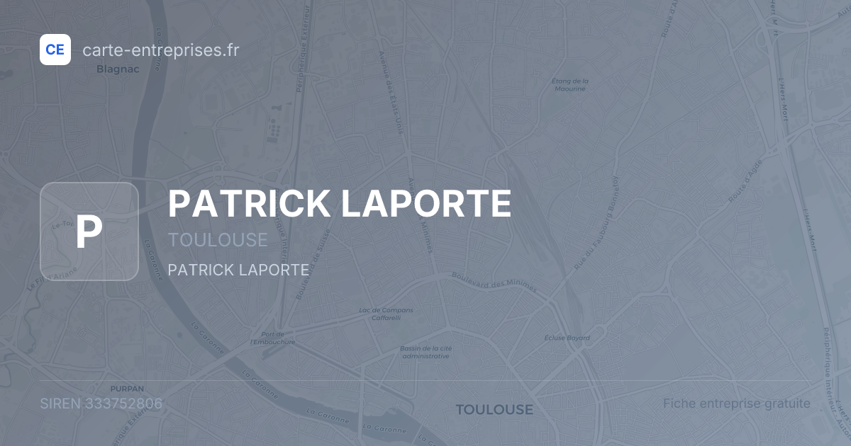 PATRICK LAPORTE — 333752806 — fiche entreprise