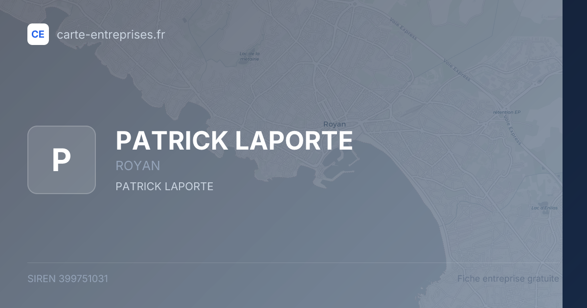 PATRICK LAPORTE — 399751031 — fiche entreprise