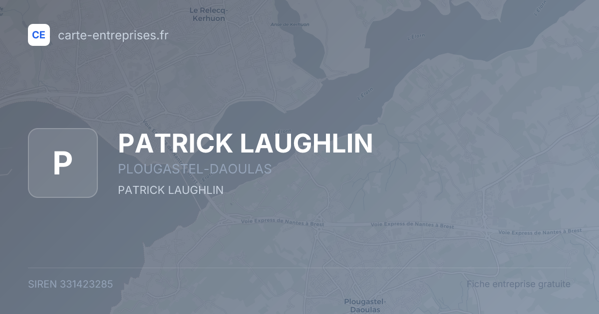 PATRICK LAUGHLIN — 331423285 — fiche entreprise