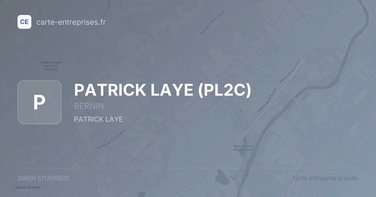 PATRICK LAYE (PL2C) — 511306920 — fiche entreprise