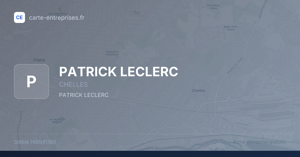 PATRICK LECLERC — 746941780 — fiche entreprise