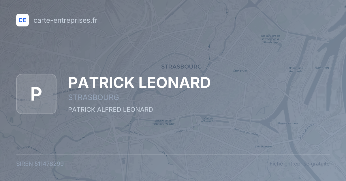 PATRICK LEONARD — 511478299 — fiche entreprise