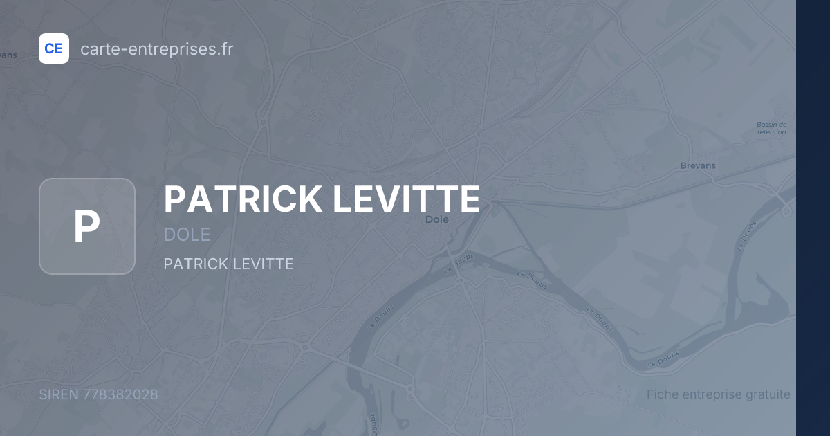 PATRICK LEVITTE — 778382028 — fiche entreprise
