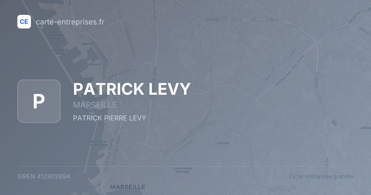 PATRICK LEVY — 412902694 — fiche entreprise