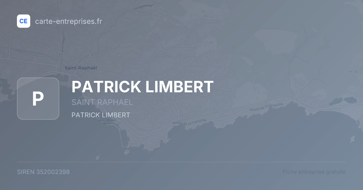 PATRICK LIMBERT — 352002398 — fiche entreprise