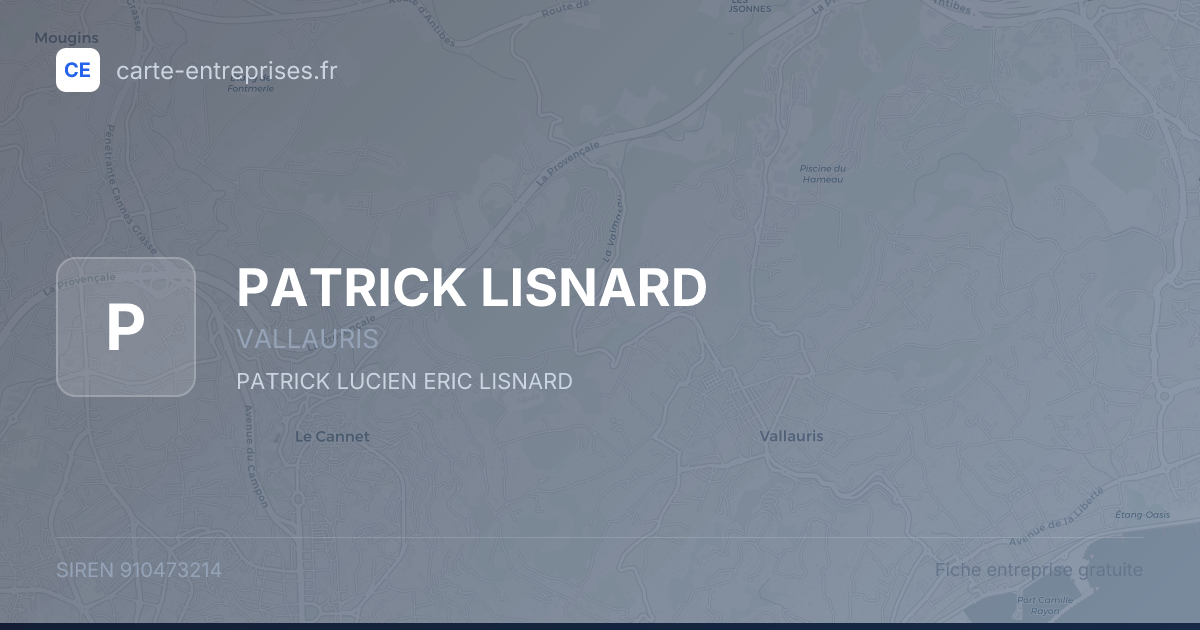 PATRICK LISNARD — 910473214 — fiche entreprise