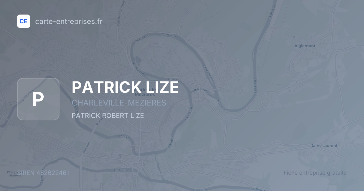 PATRICK LIZE — 482622461 — fiche entreprise