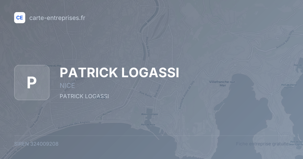 PATRICK LOGASSI — 324009208 — fiche entreprise