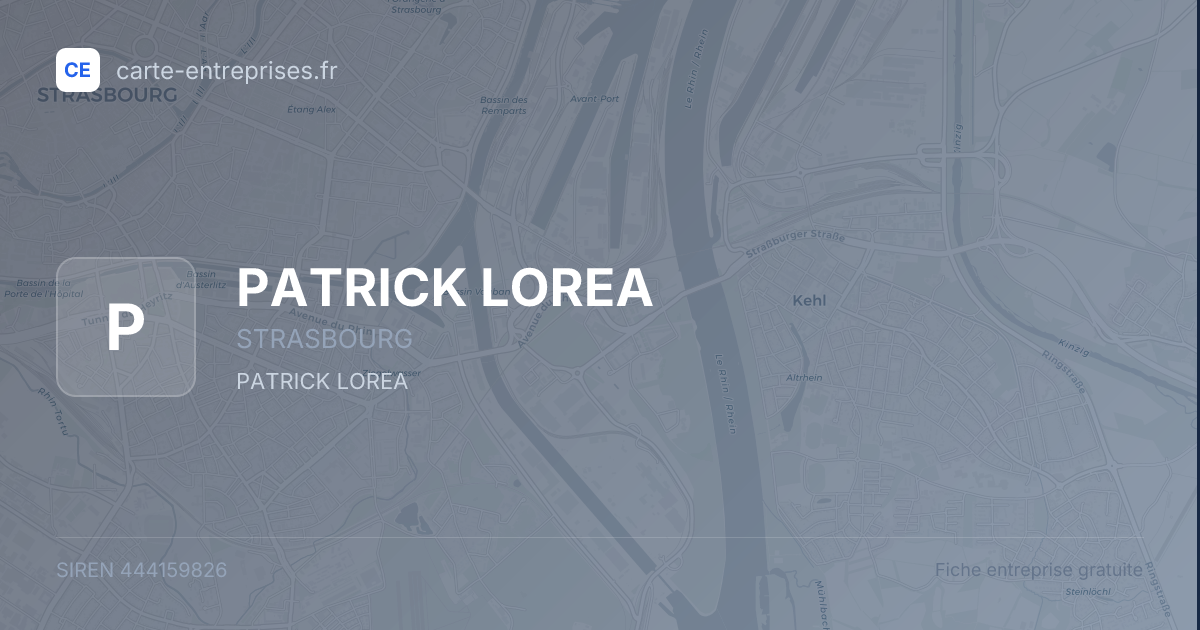 PATRICK LOREA — 444159826 — fiche entreprise