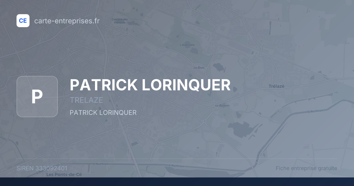PATRICK LORINQUER — 333092401 — fiche entreprise