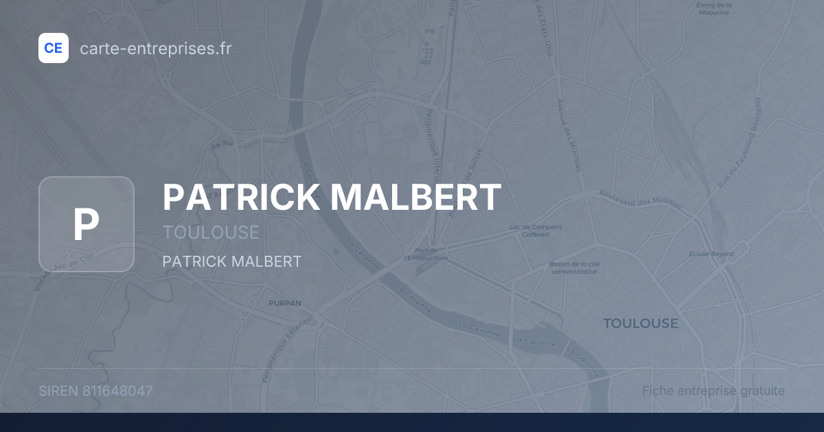 PATRICK MALBERT — 811648047 — fiche entreprise