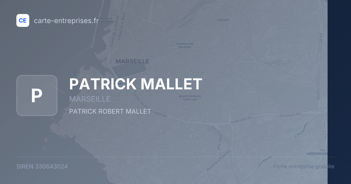 PATRICK MALLET — 330643024 — fiche entreprise