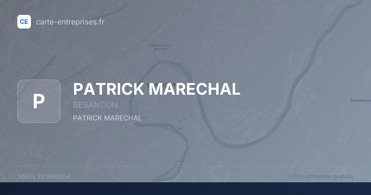 PATRICK MARECHAL — 321899304 — fiche entreprise