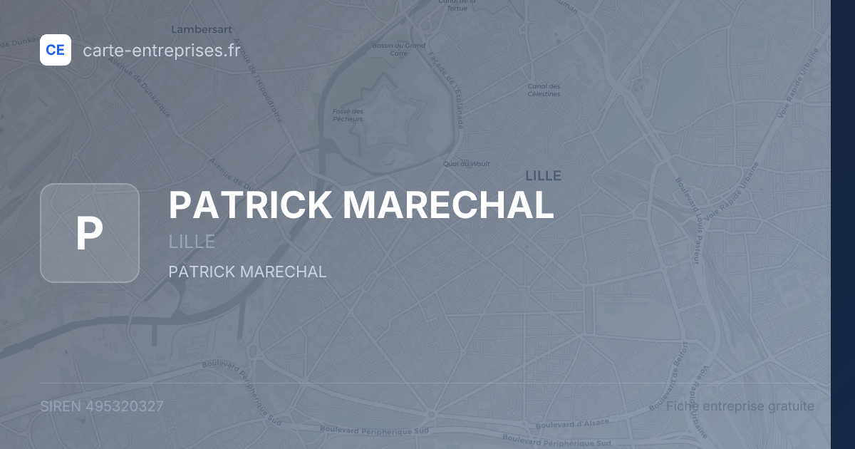 PATRICK MARECHAL — 495320327 — fiche entreprise