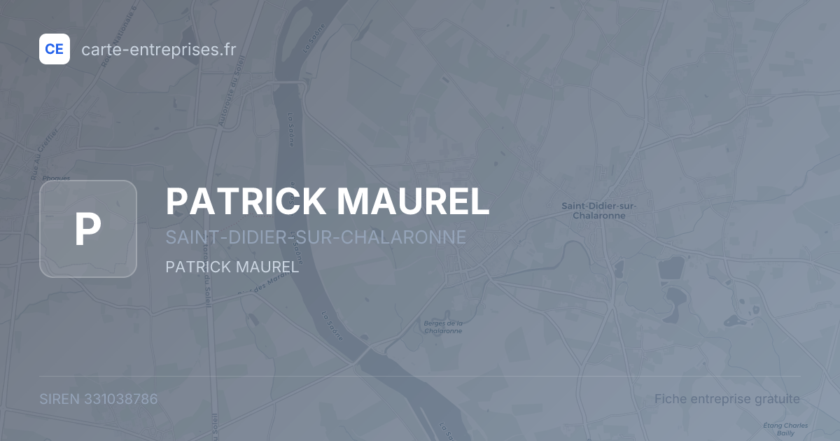 PATRICK MAUREL — 331038786 — fiche entreprise