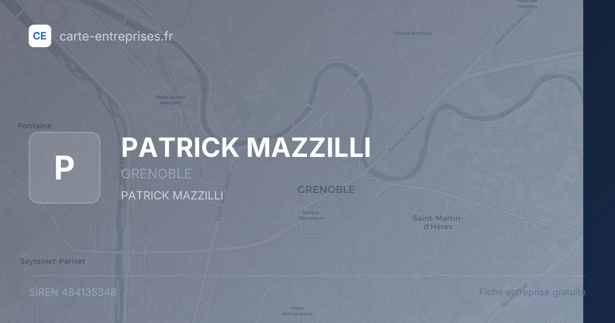 PATRICK MAZZILLI — 484135348 — fiche entreprise