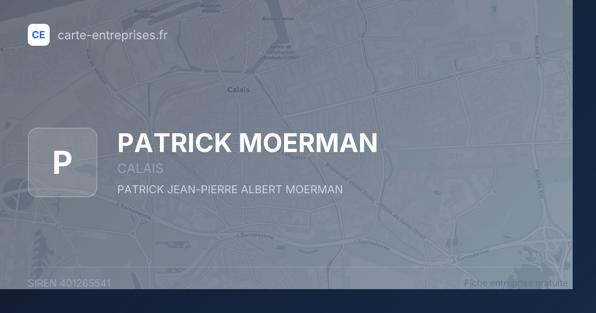 PATRICK MOERMAN — 401265541 — fiche entreprise