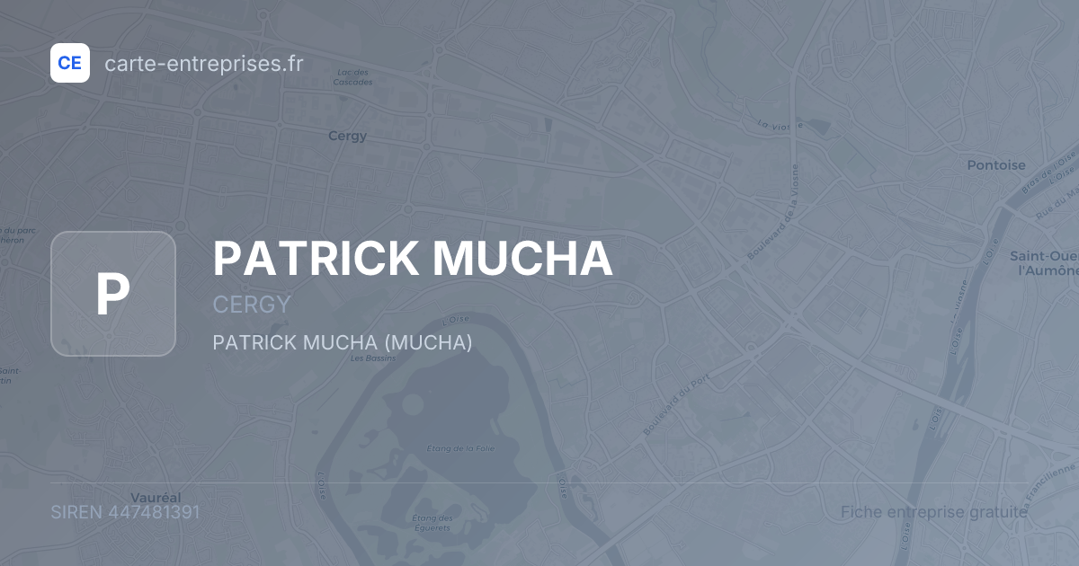 PATRICK MUCHA — 447481391 — fiche entreprise