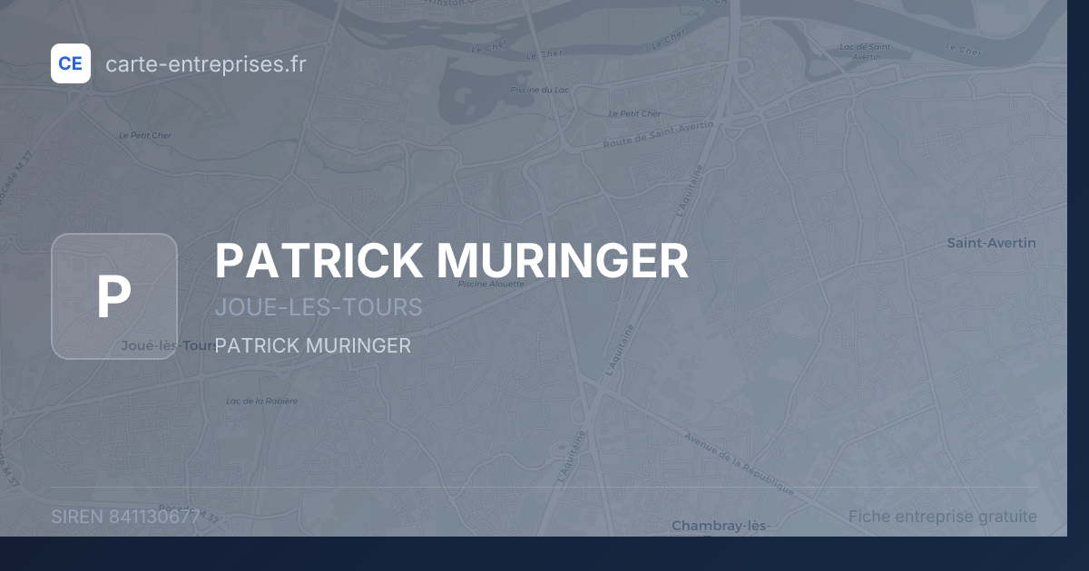 PATRICK MURINGER — 841130677 — fiche entreprise