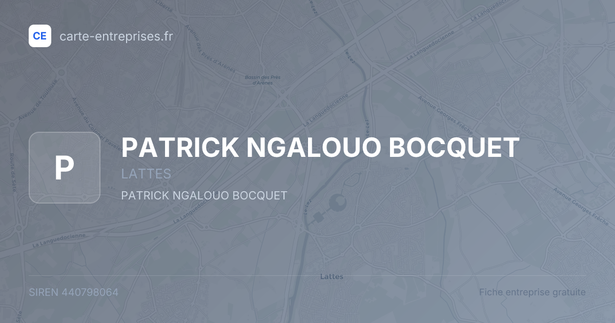 PATRICK NGALOUO BOCQUET — 440798064 — fiche entreprise
