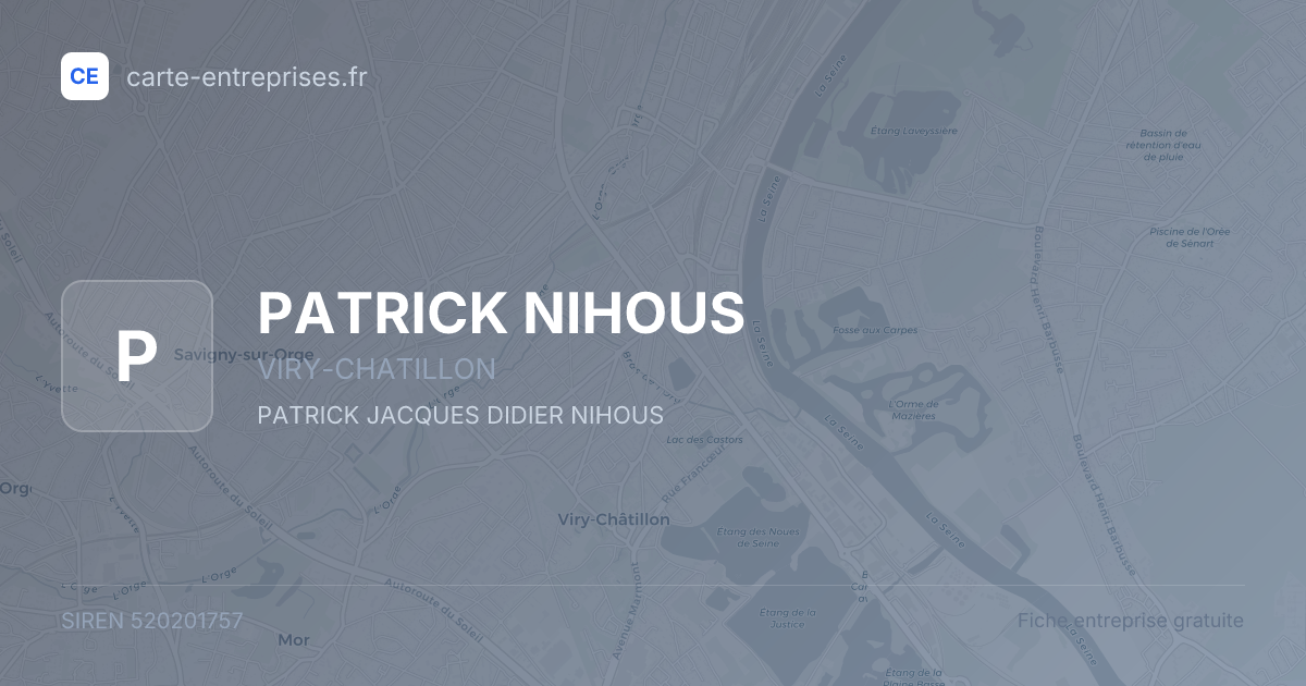 PATRICK NIHOUS — 520201757 — fiche entreprise