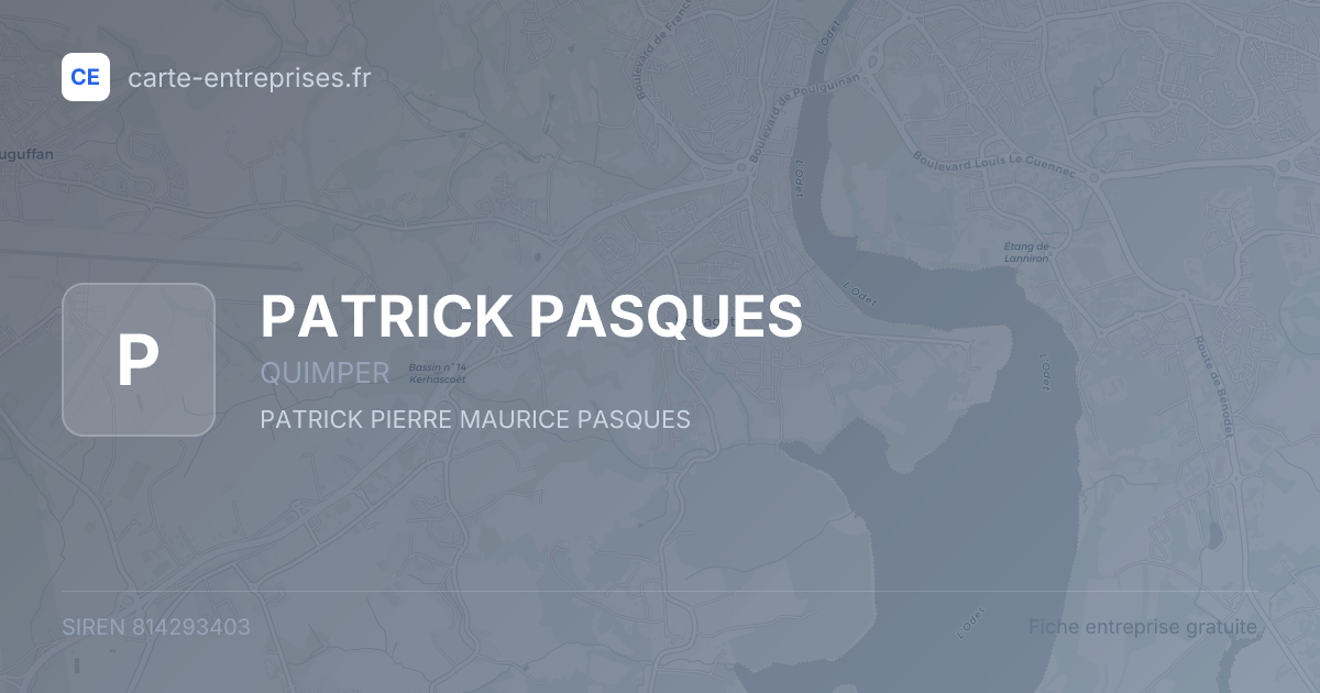 PATRICK PASQUES — 814293403 — fiche entreprise