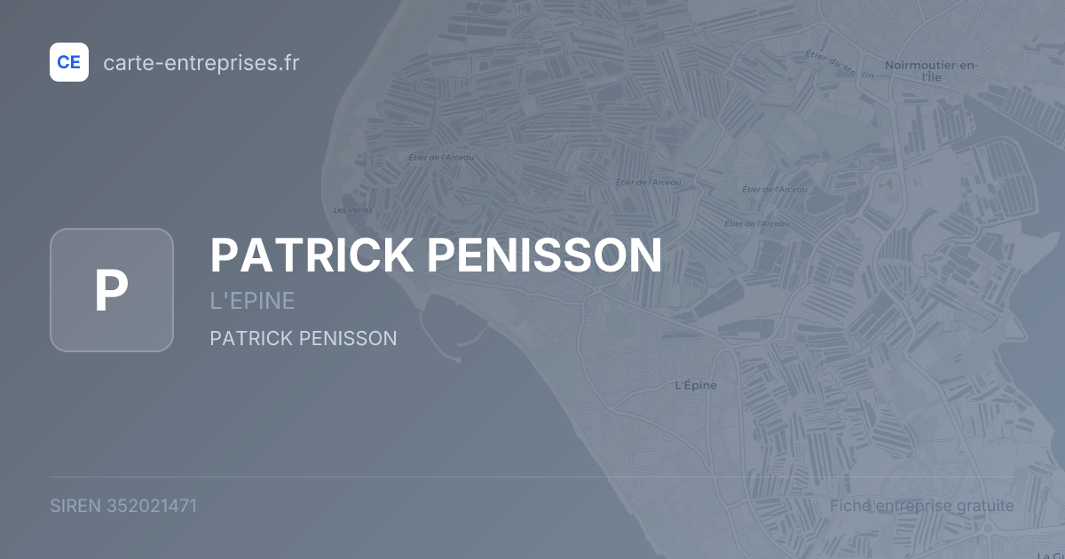PATRICK PENISSON — 352021471 — fiche entreprise