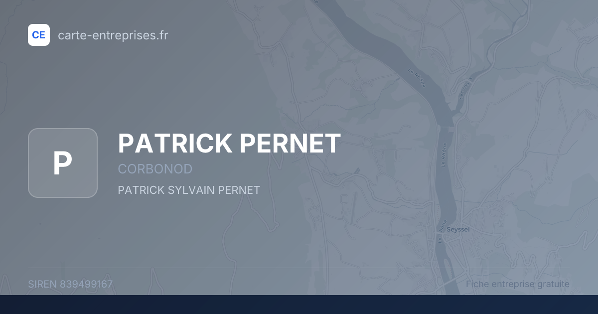 PATRICK PERNET — 839499167 — fiche entreprise