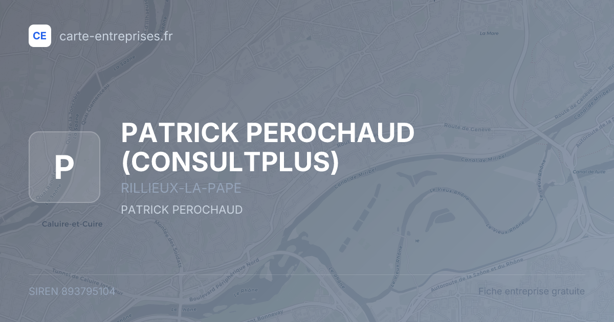 PATRICK PEROCHAUD (CONSULTPLUS) — 893795104 — fiche entreprise