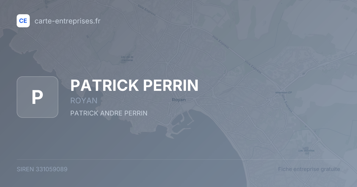 PATRICK PERRIN — 331059089 — fiche entreprise