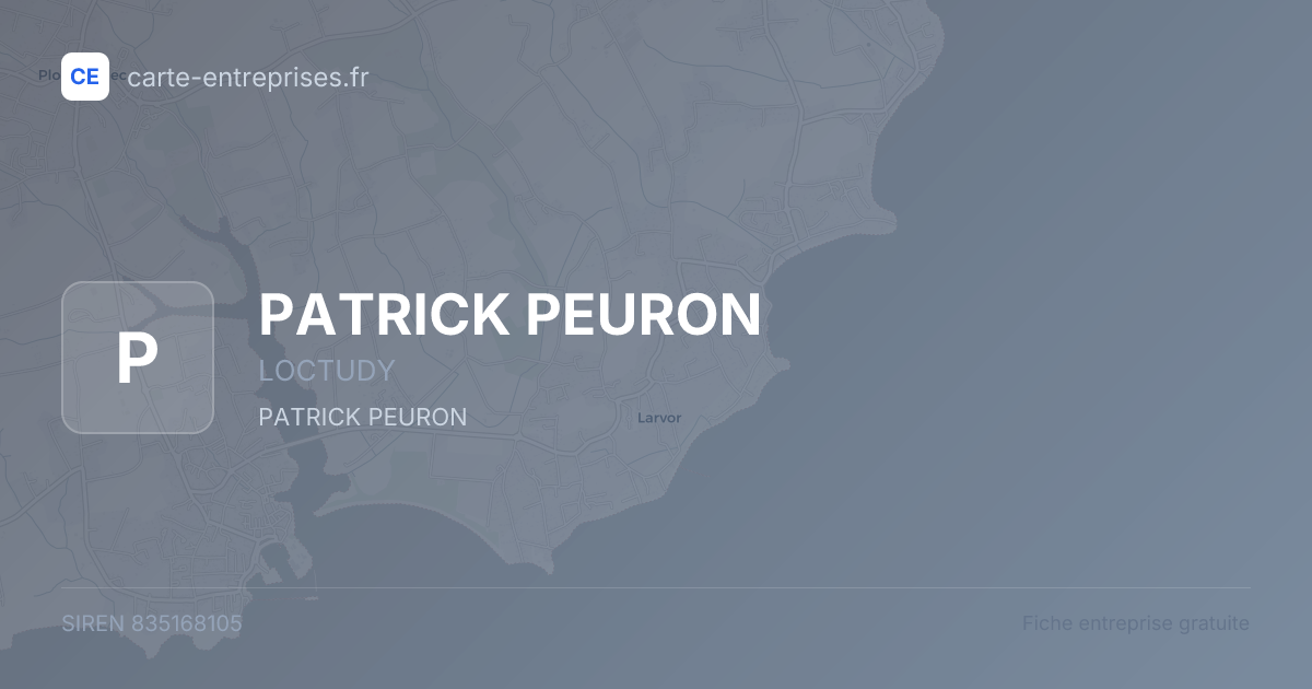 PATRICK PEURON — 835168105 — fiche entreprise