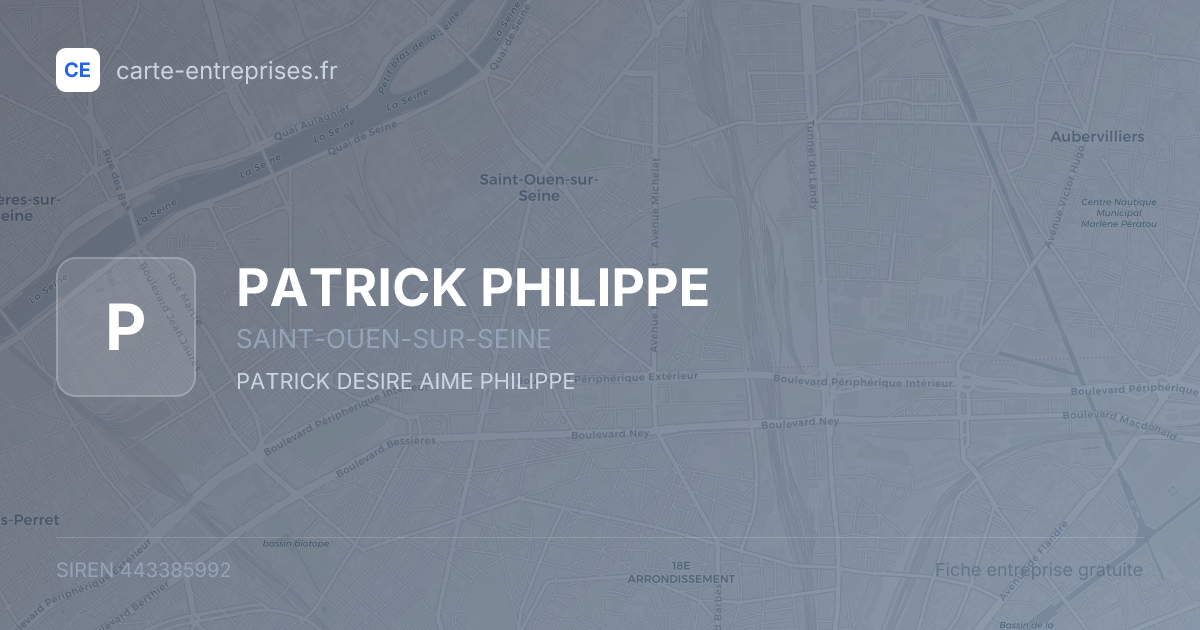 PATRICK PHILIPPE — 443385992 — fiche entreprise