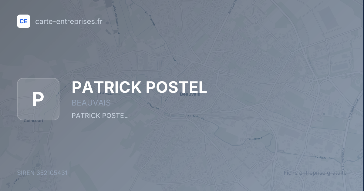 PATRICK POSTEL — 352105431 — fiche entreprise