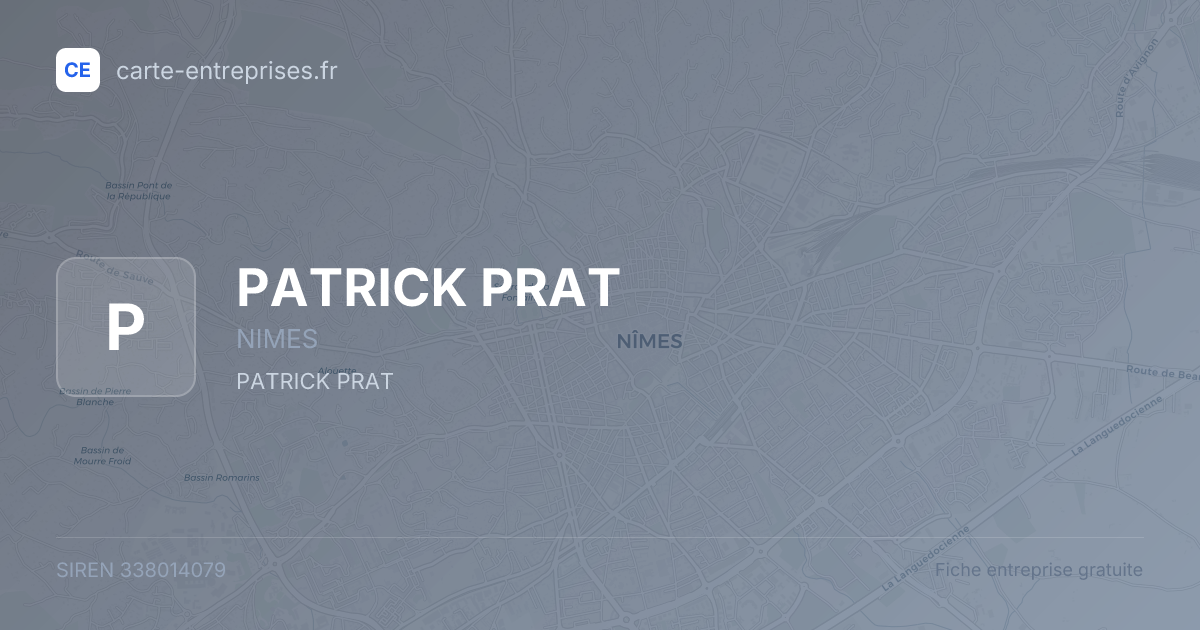 PATRICK PRAT — 338014079 — fiche entreprise