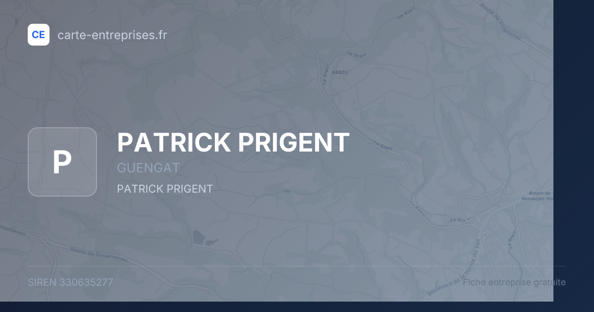PATRICK PRIGENT — 330635277 — fiche entreprise