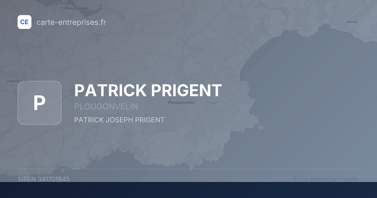 PATRICK PRIGENT — 341701845 — fiche entreprise
