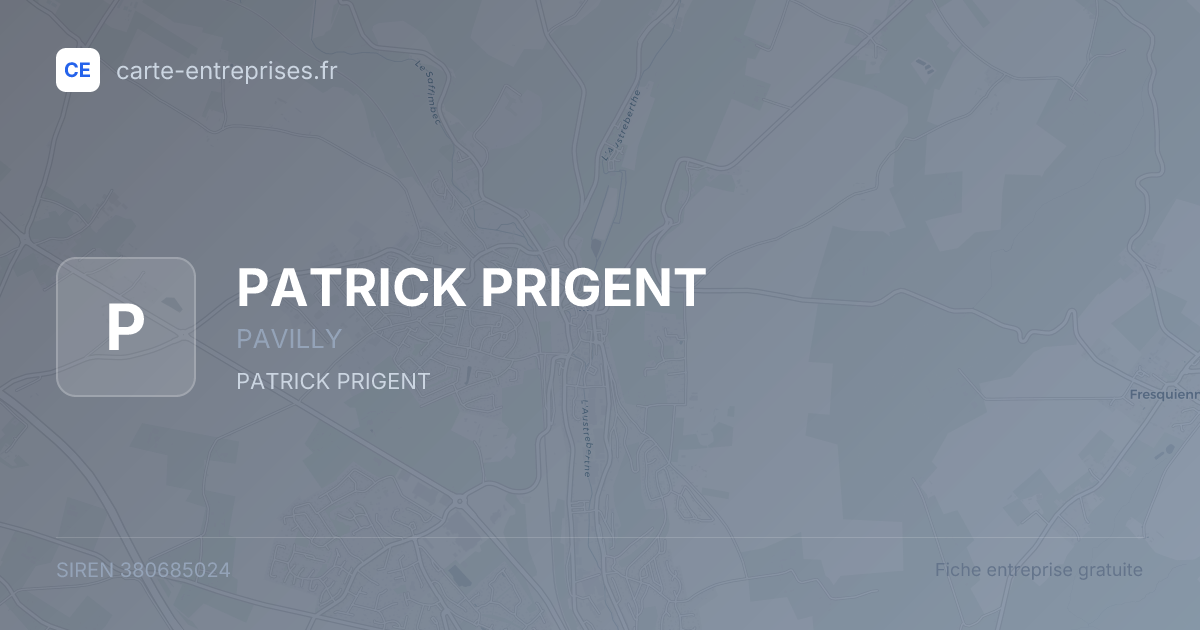 PATRICK PRIGENT — 380685024 — fiche entreprise