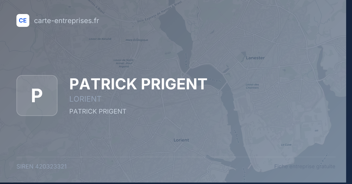 PATRICK PRIGENT — 420323321 — fiche entreprise