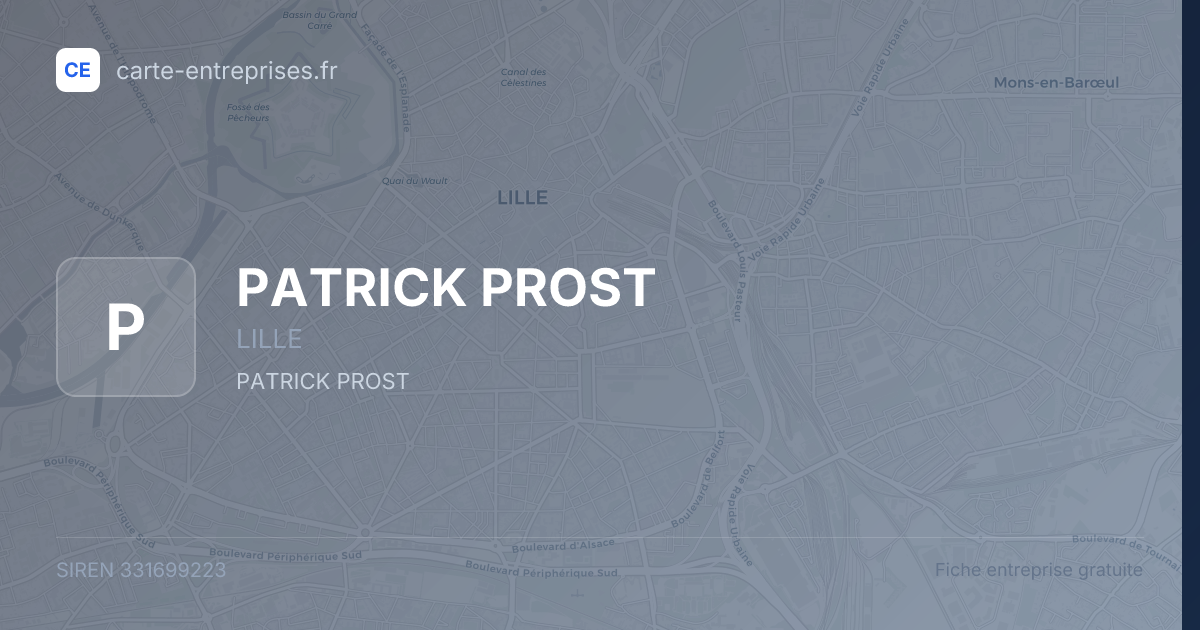 PATRICK PROST — 331699223 — fiche entreprise