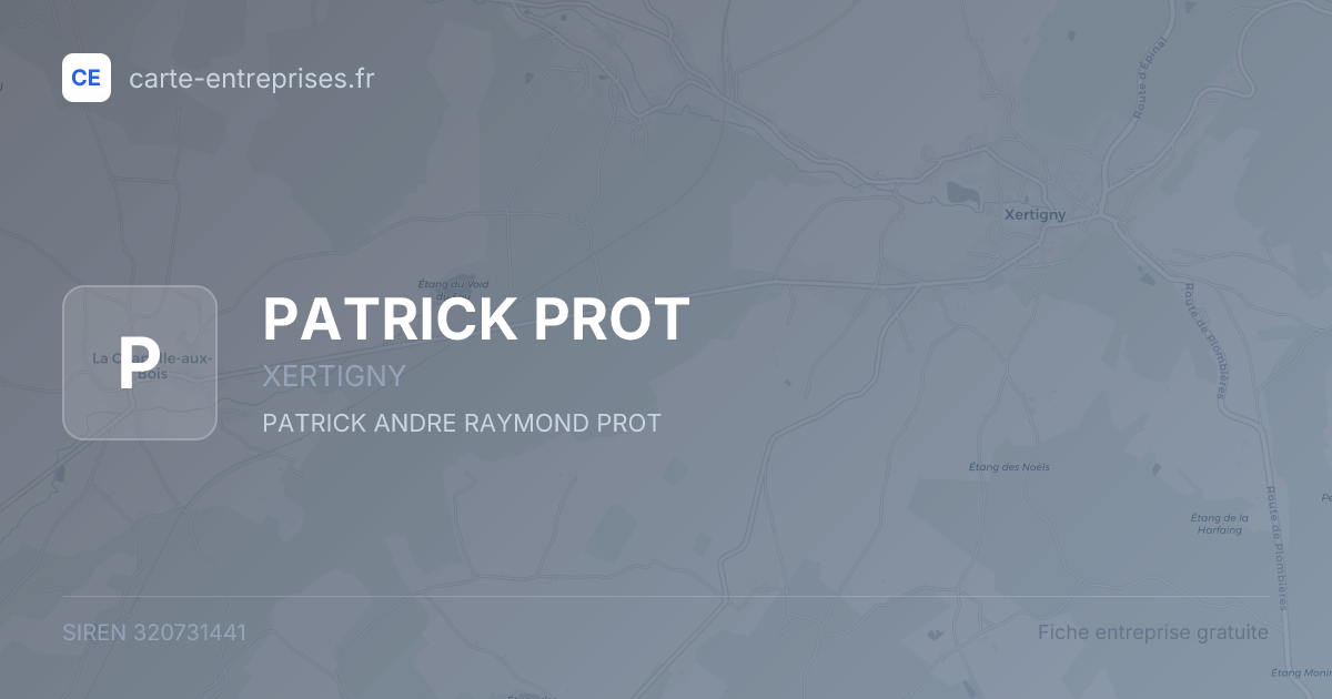 PATRICK PROT — 320731441 — fiche entreprise