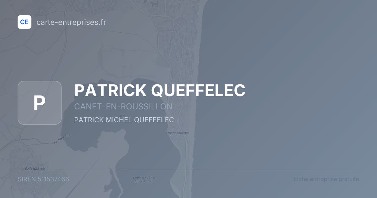 PATRICK QUEFFELEC — 511537466 — fiche entreprise