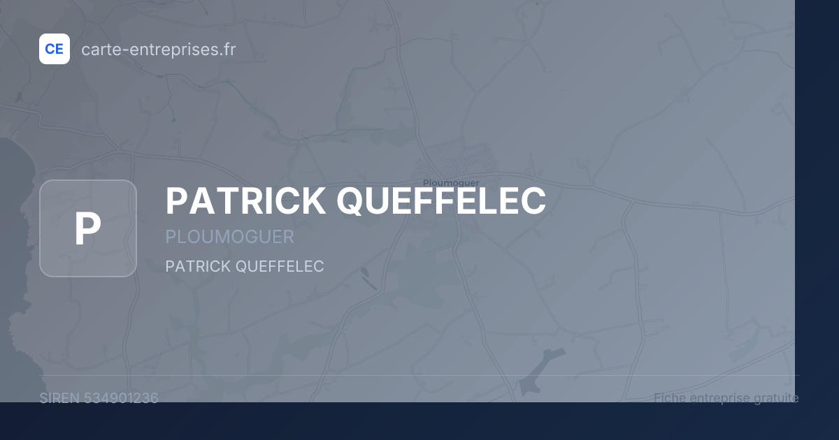 PATRICK QUEFFELEC — 534901236 — fiche entreprise