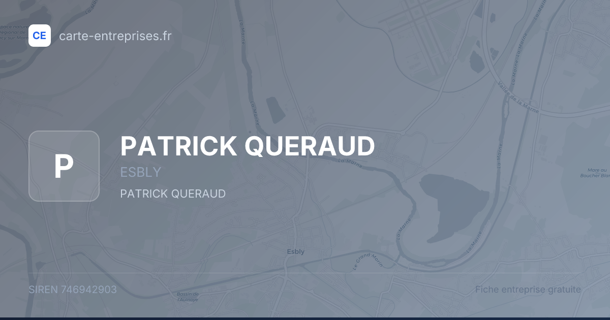 PATRICK QUERAUD — 746942903 — fiche entreprise