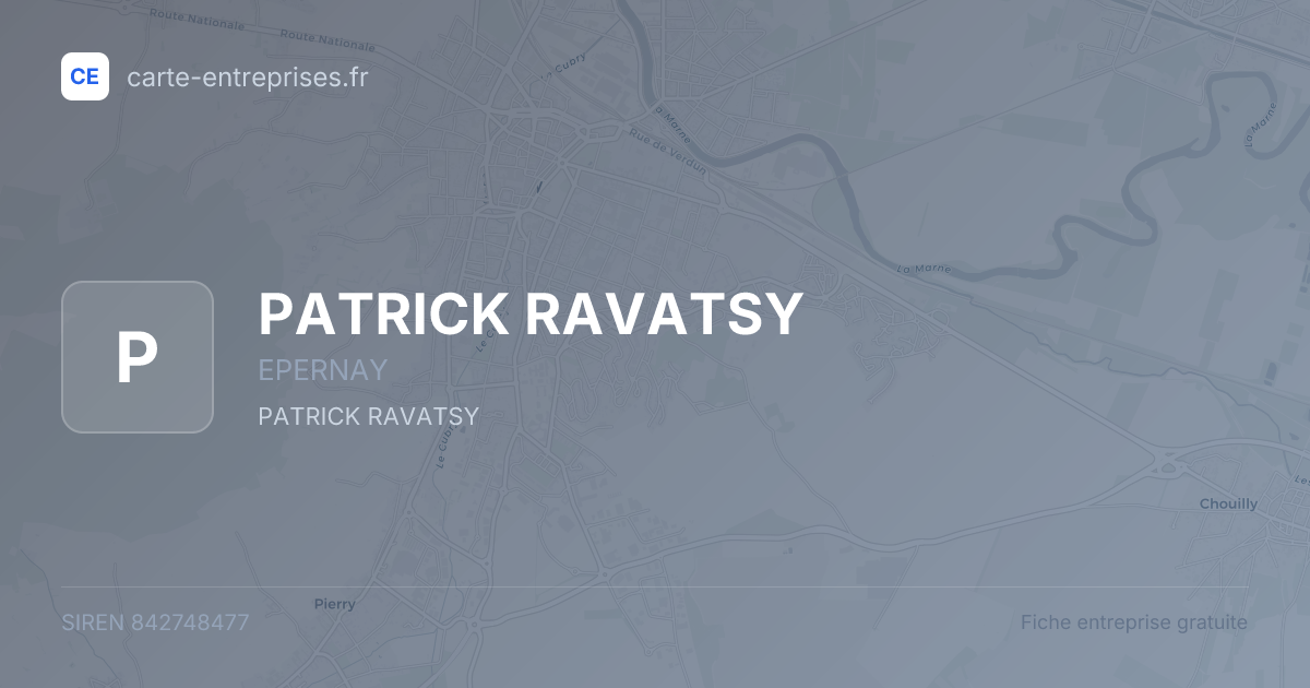 PATRICK RAVATSY — 842748477 — fiche entreprise