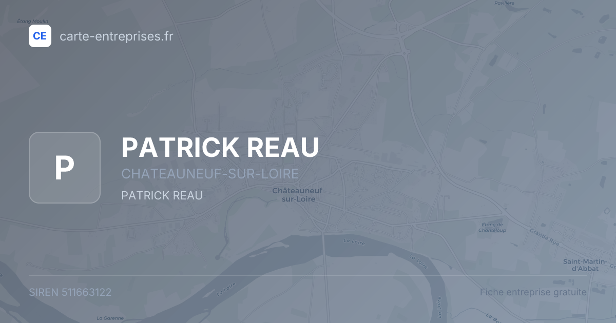 PATRICK REAU — 511663122 — fiche entreprise