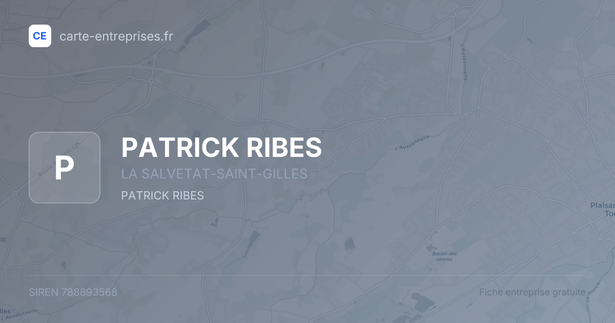 PATRICK RIBES — 788893568 — fiche entreprise